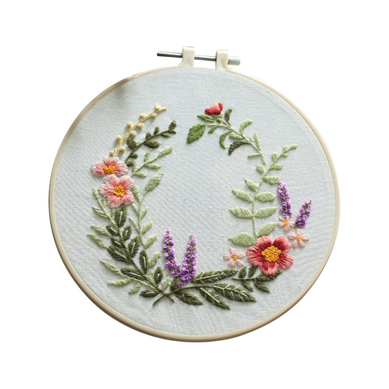 Floral Embroidery Materials Package Sewing Embroidery Kit