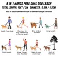 thumbnail image 5 of AUTOWT Hands-Free Dog Leash, 10FT Adjustable Tangle-Free Reflective Waist Lead for Training, 5 of 8