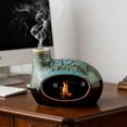 thumbnail image 6 of DwellJoy Handcrafted Ceramic Palo Incense Burner with Chimney Ash Catcher for Wood Sticks and Cones, Home Decor Room Decor Gift, 6 of 6