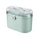 thumbnail image 1 of Caja de almacenamiento multiusos para juguetes infantiles, resistente, con dos compartimentos para herramientas. Verde, 1 of 9