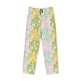 thumbnail image 4 of Xecao Daisies Flowers Men's Straight Lounge Pajama Pants: The Ultimate in Comfortable Sleepwear, 4 of 9
