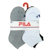 Fila Women's Low Cut Socks - 6-Pack - Women's Shoe Size 4-10 - (2 White, 2 Gray and 2 Black)