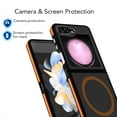 thumbnail image 4 of Upgraded Magnetic for Samsung Galaxy Z Flip 7 Case [Compatible with Magsafe] [Mil-Grade Protection], Luxury Pocket-Friendly Ultra Slim Translucent Phone Case Cover for Samsung Galaxy Z Flip 7,Orange, 4 of 5