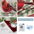 thumbnail image 4 of Christmas Cardinal Blackout Curtains for Bedroom/Living Room, Thermal Insulated Kitchen Curtains, Winter Red Bird Vintage Xmas Berry Leaf Grommet Darkening Window Treatment Drapes 42"x84"x2, 4 of 8