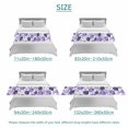 thumbnail image 6 of Spring Flowers Bed Runner for Cal King Size Bed, Watercolor Purple Black Grey Flowers Plant Soft Bedding Scarf Bedding Protector Slipcover Sofa Throw for Bedroom Hotel Guesthouse, 6 of 8