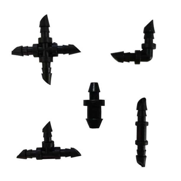 200 Pieces 4/7 Capillary Fitting Repair Pieces Elbow Straight Four-Way ...