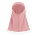 thumbnail image 4 of IDOPIP 2Pcs Muslim Abaya Dress for Baby Girls Arabic Dubai Modest Dress with Full Cover Hijab, 4 of 7
