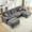 Gray, variant on GNIXUU 123.6 " Cloud Sectional Couches,Modern Convertible Modular Chenille U-Shape Couch with 2 Ottoman,Comfy 3 Seater Sleeper Sofa for Living Room Apartment,Office,Black
