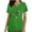 AH-Green, variant on BiZtdJrK Cute St Patricks Day Tshirts for Women Fashion Holiday Printed Short Sleeve Blouse Top Loose Fit V Neck Scrubs Tops with Pockets Black L Todays Daily Sales Clearance