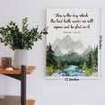 thumbnail image 2 of Inspirational Modern Bible Verse Wall Art Decor, Scripture Wall Decor, Psalm 118:24 This is the Day Which The Lord Hath Framed Canvas Poster Print 12 x 15 inch Decoration Painting for Home Office, 2 of 5