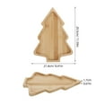 thumbnail image 2 of unbranded Christmas Platter Salad Plate Wood Color 1 Pc, 2 of 8