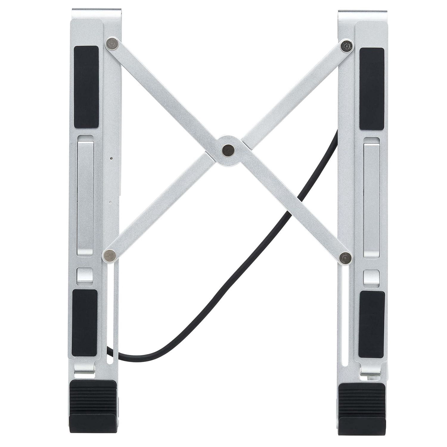 Tripp Lite Laptop Stand with 4-Port USB 3.2 Hub, 4x USB-a, Thunderbolt 3, PD Charging, Silver