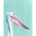 thumbnail image 3 of Warren, Annie 12x14 Black Modern Framed Museum Art Print Titled - Exotic Bird on Blue III, 3 of 5