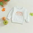 thumbnail image 5 of Coerni Kids Sweatshirts Soft Cotton Warm Crewneck Long Sleeve Pumpkin Letter Hallow-een Sweatshirt For Boys Or Girls Tween Girls, 5 of 6