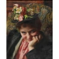 thumbnail image 3 of Émile Friant 15x18 Black Modern Framed Museum Art Print Titled - The Flower Hat (1892), 3 of 5