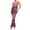 Heliotrope Purple, variant on Women's Backless Printed Maxi Cami Dress with Sheer Back and Stretchy Bodice 65% polyester 35% cotton for summer