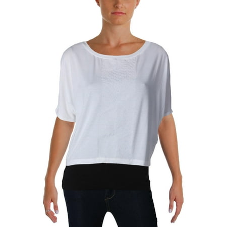 MPG Womens Velvet Print Short Sleeve T-Shirt