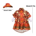thumbnail image 4 of Thanksgiving Fall Maple Porch Goose Outfit with Maple Leaf, Plaid Dress and Hat, Goose Clothes for Outdoor Garden Patio Decoration, 4 of 4