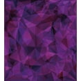 thumbnail image 3 of Indigo Duvet Cover Set, Broken Glass Inspired Geometric Triangle Abstract Shapes Computer Graphics, Decorative 3 Piece Bedding Set with 2 Pillow Shams, Queen Size, Eggplant Burgundy, by Ambesonne, 3 of 3