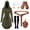Green, variant on IROOZIGOTO Womens Medieval Renaissance Dress 7 Piece Costume Set Olive Green Hooded Long Sleeve Lace Up Asymmetric Hem with Faux Leather Accessories for Halloween Cosplay LARP Themed Party