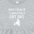 thumbnail image 4 of Inktastic Dirt Biking Motocross Future Dirt Biker Girls Baby Dress, 4 of 5