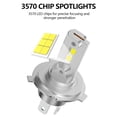 thumbnail image 5 of yaaqii H4 LED Headlight Lamp Bulb 6000K Auto Motorcycle Headlight Bulbs Car Fog Light, 5 of 8