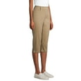 thumbnail image 6 of Time and Tru Women's Woven Pull-On Capri Pants, 6 of 6