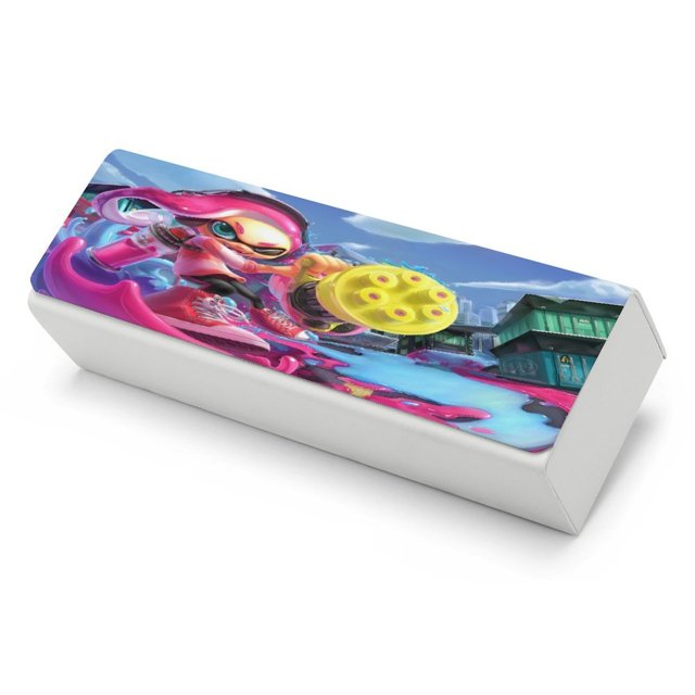 Splatoon Estuche Rígido para Gafas de Cuero PU Protector con Forro de Felpa Premium Suave para Hombres y Mujeres