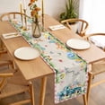 thumbnail image 3 of Easter Table Runner 90 Inches Long Farmhouse Dress Scarves, Pink Plaid Blue Truck Eggs Bunny Retro Art Dining Tablerunner for Coffee Table/Kitchen Island/Party Décor, 13" x 90", 3 of 8
