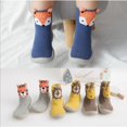 thumbnail image 2 of Zapatos De Bebé Niño Antideslizante Zorro Tigre Engrosamiento Calcetín Piso Calcetines De Pie Estilo Animal Tz05, 2 of 4