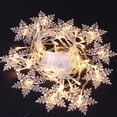 thumbnail image 6 of 3.2M Christmas Snowflakes LED String Lights Flashing Fairy Curtain Lights Waterproof For Holiday Party Wedding Xmas Decoration, 6 of 10