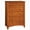 Oak, variant on Furniture of America Dimanche Solid Wood 5-Drawer Chest in White