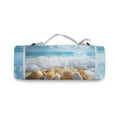 thumbnail image 3 of Picnic Blankets Teencool Beach Blanket Creatively Seashells on Sandy Beach Pattern Outdoor Blanket for Travel, 3 of 9
