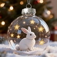 thumbnail image 2 of Matsuzay Adornos navideños 3D con forma de bola de cristal simulada, de acrílico ligero, ideales para decorar árboles de Navidad y el hogar. Kits de decoración para fiestas ardilla, 2 of 4