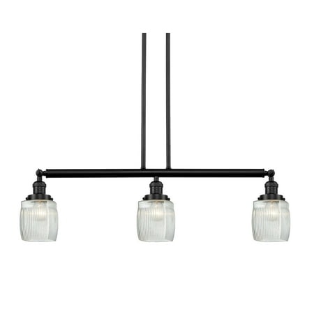 

Innovations Lighting 213-S Colton Colton 3 Light 38 Wide Linear Chandelier - Oil Rubbed