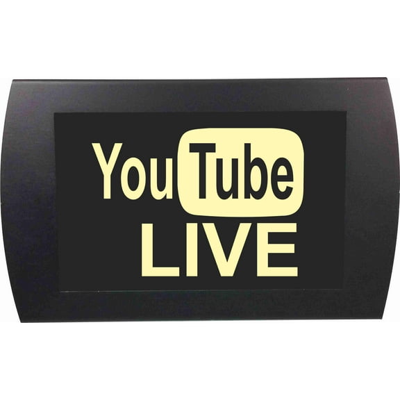 AMERICAN RECORDER - "YOU TUBE LIVE" LED Lighted Sign