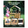 thumbnail image 4 of Mud Kitchen for Kids, Outdoor Play Kitchen Set with Accessories, Toddler Grocery Store, Pretend Play Kitchen with Stoves, Sink & Planter Boxes, 4 of 6