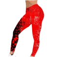 thumbnail image 3 of qkdmdw Women's Halloween Ghost Printed Leggings Funny Graphic Plus Size Ankle Tights High Waist Elastic Pants S-2Xl, 3 of 7