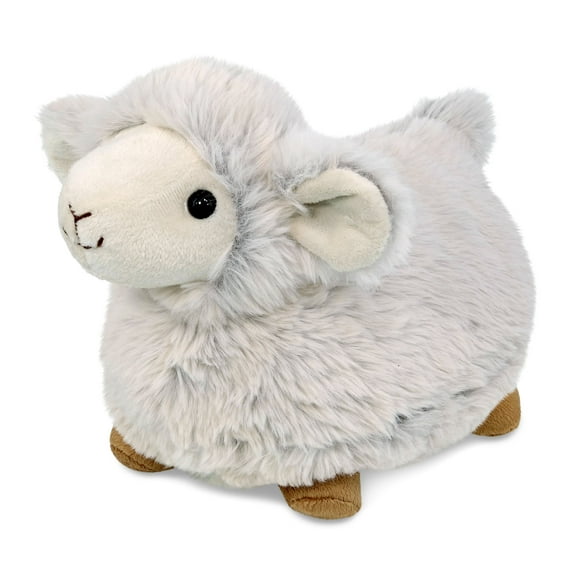 DolliBu White Sheep Stuffed Animal - Super Soft Stuffed Sheep Plush Toy for Girls and Boys, Cute and Cuddly Toy Sheep, Realistic Farm Stuffed Animal Sheep Gift for Kids and Adults - 11.5 Inches