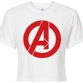 thumbnail image 3 of Marvel The Avengers - A Logo - Juniors Cropped Graphic T-Shirt, 3 of 5