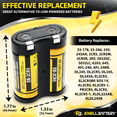 thumbnail image 7 of 6V 1700mAh 2CR5 Photo Lithium Battery Compatible with 2CR5 DL245 EL2CR5 2CR5M, 7 of 7