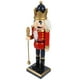 thumbnail image 4 of Adorno de cascanueces, marioneta navideña, decoración de Navidad, estatua de cascanueces de madera, 4 of 7