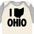 thumbnail image 4 of Inktastic I Love Ohio with State Silhouette Boys or Girls Long Sleeve Baby Bodysuit, 4 of 5