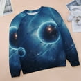 thumbnail image 6 of Galaxy Star Outer Space Womens Oversized Sweatshirts Hoodies Crewneck Casual Tops Comfy FallWinter Clothes 2024, 6 of 7