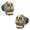 Grey, variant on Black and Gold Vermeil Day of the Dead Skull Cufflinks