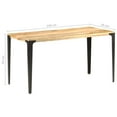 thumbnail image 4 of vidaXL Dining Table 140x70x76 cm Solid Mango Wood, 4 of 5