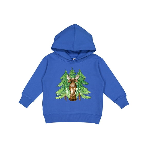 Inktastic Alaska Moose and Trees Toddler Hoodie