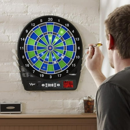 Viper - Ion Illuminated 15.5" Electronic Dartboard - Blue