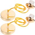 thumbnail image 3 of Shisuyan 2pcs Ceiling Light Holder E27 Thread Lamp Holder Ceiling Canopy For Chandelier, 3 of 9