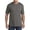 GRANITE HEATHER, variant on by DXL Big and Tall Men's Wicking Jersey V-Neck Tee Shirt, Caviar, 5XLT